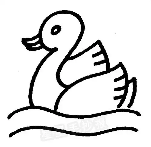 鹅简笔画图片画法