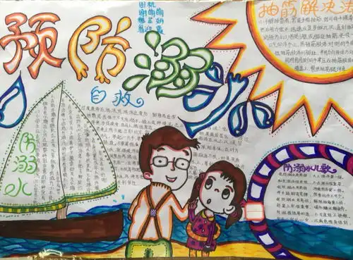 2016夏季防溺水手抄报