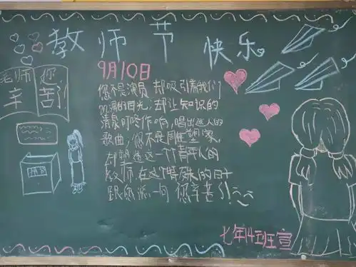 校园有你无言也暖鉴开中学开展爱鉴开爱老师黑板报展