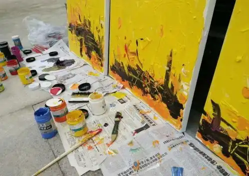 我们身边常见的手绘墙画,你知道都用的什么颜料画吗