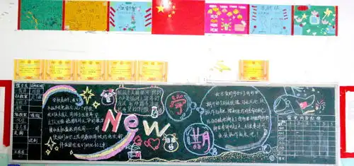 开学第一课多彩又走心武冈市展辉学校初中部举行开学第一课板报评比活动