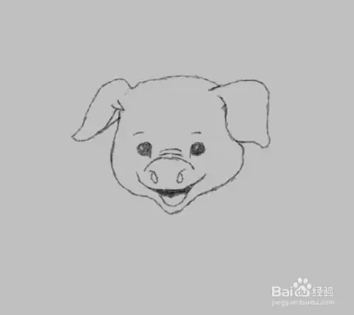 儿童简笔画小猪是如何画的