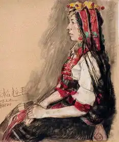李晓林的人物画