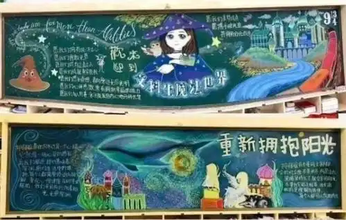 00后黑板报火了,没想到粉笔还能这样用,网友这真是高手