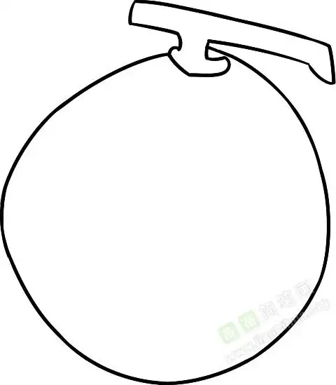 哈密瓜简笔画图片教程一