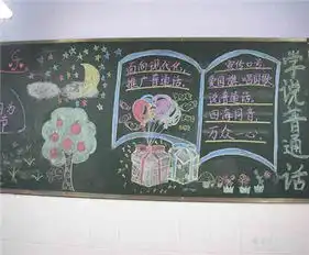 推广普通话黑板报推广普通话口号