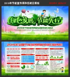 2019年全国节能宣传周和全国低碳日活动板报