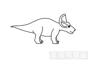 戟龙简笔画图片大全教程