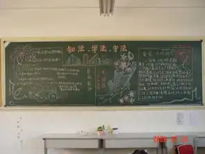 关于知法守法的黑板报