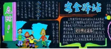 安全春节黑板报图片