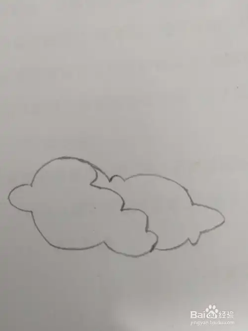 教你画简笔画躲在云后的太阳