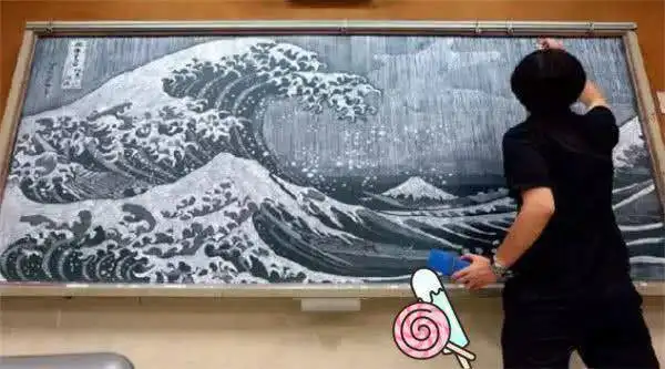 00后和90后黑板报,90后画古典,00后画艺术,网友形象