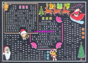 圣诞节板报围绕绿色环保主题