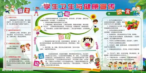 学生卫生与健康宣传板报图片