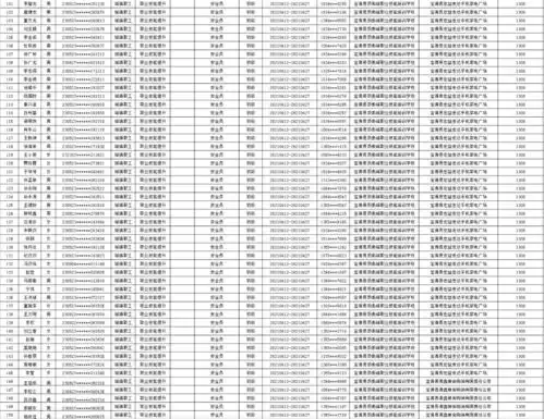 宝清县顶泰丰职业技能培训学校培训人员资金公示名单