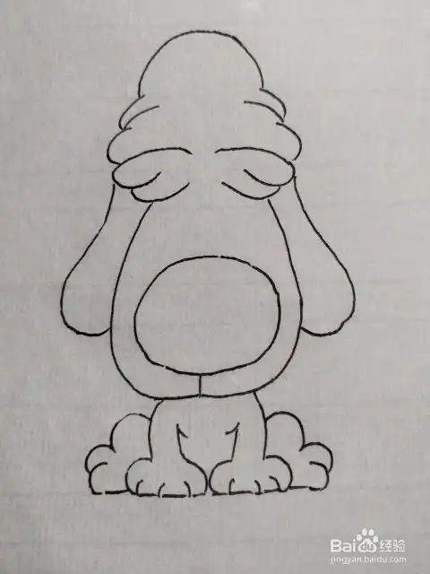彩铅简笔画画小狗狗