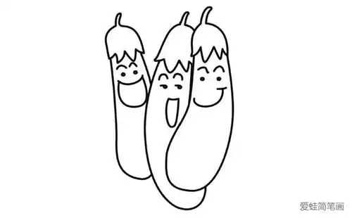 茄子简笔画
