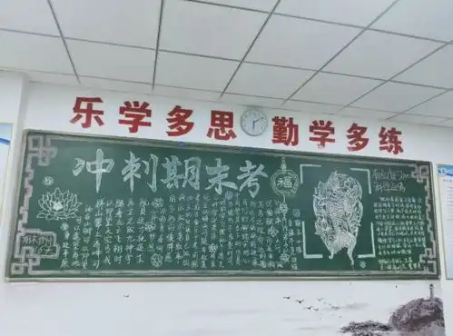 杭州新理想高中期末无多日,此身更需忙高二开展板报评比