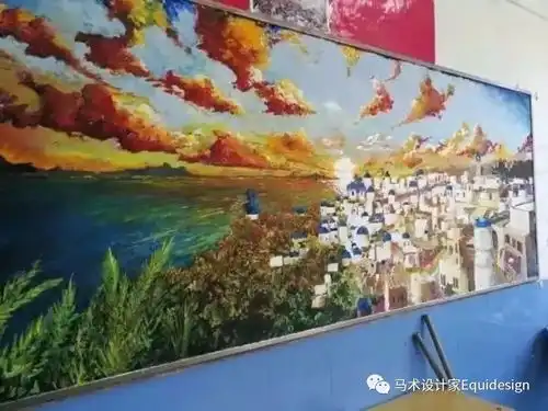 抖音获赞1000万的美术老师,用粉笔将黑板报画出油画质感