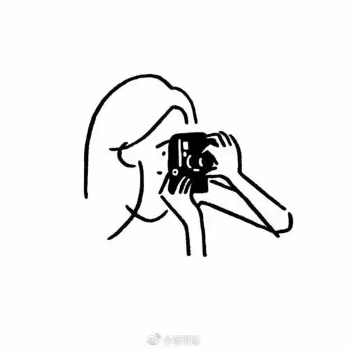 极简风简笔画人物小插画,喜欢这种style