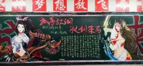 初中生黑板报走红,个个都是灵魂画手,班主任看后舍不得擦