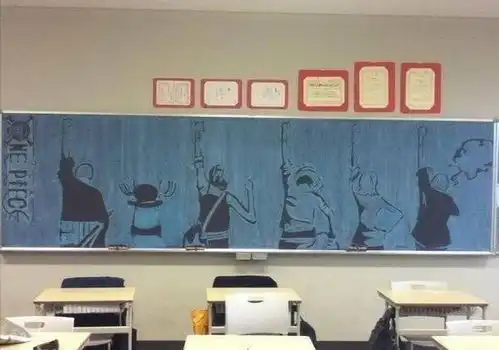 绘制海贼王的黑板报不算什么,理发店这波操作牛,头发也能作画