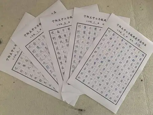 宁阳五中说普通话写规范字做文明人