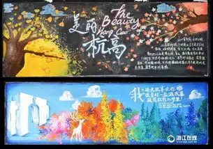 厉害了杭州一学生手绘黑板报堪比电影海报组图