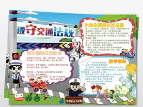 安全伴我行儿童校园安全交通健康安全小报手抄报图片模板worddoc设计图下载交通安全手抄报大全编号18928850
