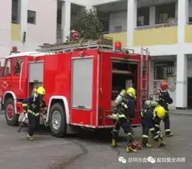 盘龙区2017年度119消防日关注消防平安你我主题系列宣传活动之一实战化学校消防应急疏散演练