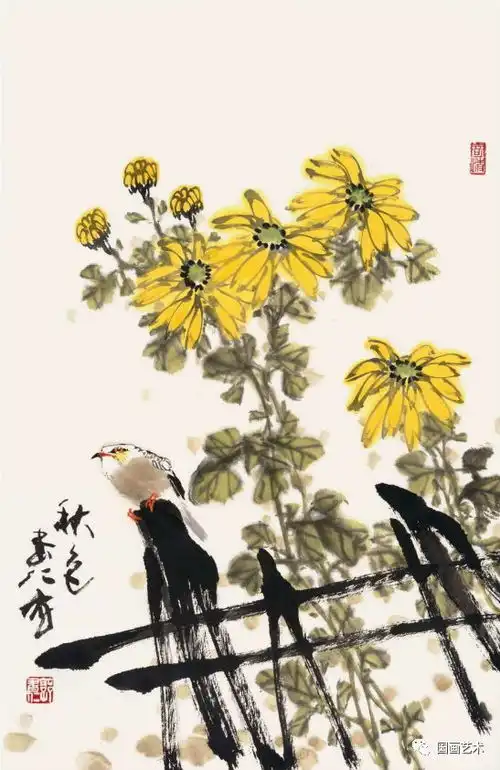 郭书仁花鸟,静爽宜人