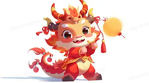 q版可爱生肖龙年卡通形象龙宝宝春节创意插画图片素材下载jpg格式熊猫办公