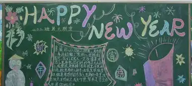 喜迎新年黑板报