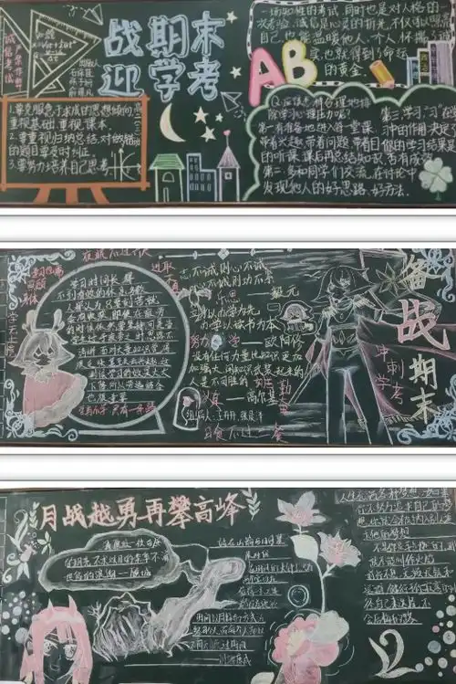 德清求是高中记高二年级12月主题黑板评比活动