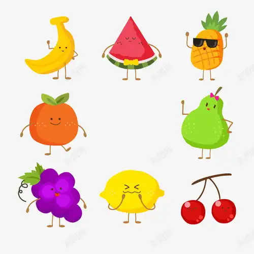 卡通简笔画水果矢量图元素免抠png设计图片免费下载页面网页平面电商创意素材水果卡通素材