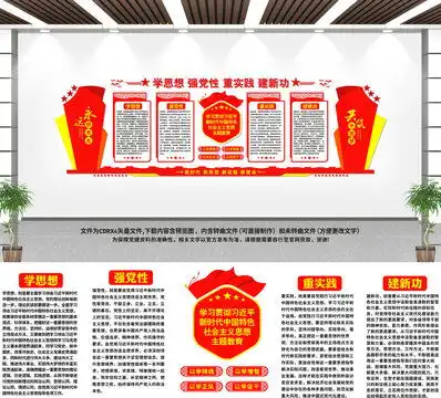 党建文化墙设计模板下载宣传展板模板素材下的党建展板设计模板