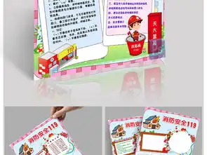 ps竖版消防安全119校园教育防火灾手抄报小报图片素材psd模板下载81.24mb消防安全手抄报大全安全健康手抄报