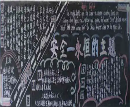 交通安全黑板报安全教育
