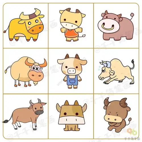 十二生肖动物简笔画素材大全,十二生肖排序你知道么