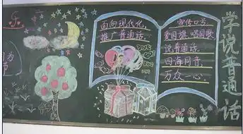 推广普通话黑板报推普心得