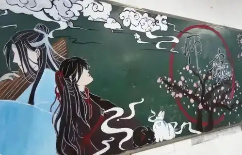 初三女生因黑板报走红,细节满满让人惊艳,老师都跑过来膜拜