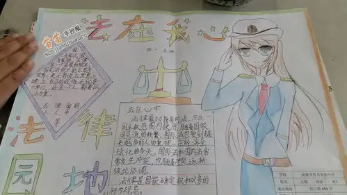 法在我心手抄报图片内容