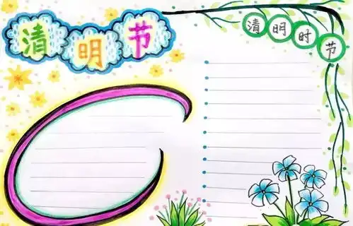清明已到,关于清明的诗词谚语手抄报,请查收