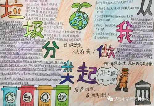 垃圾分类从我做起清远市华粤光明学校垃圾分类教育系列活动