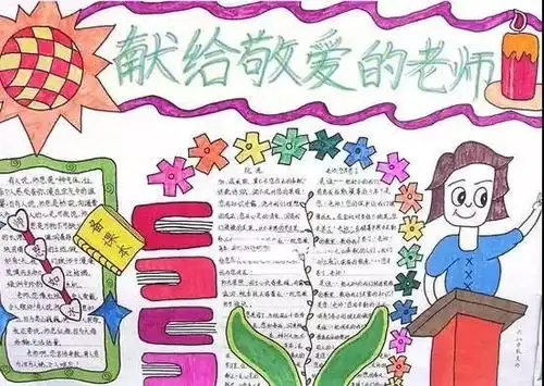 教师节主题手抄报教师节祝福语素材,快收藏吧