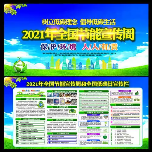 2021全国节能宣传周宣传板报