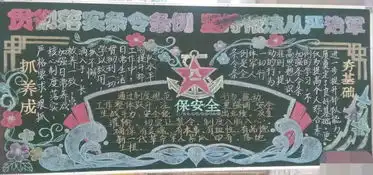 2019年四年级关于建军节的黑板报