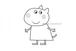 小猪佩奇之小狗丹尼简笔画