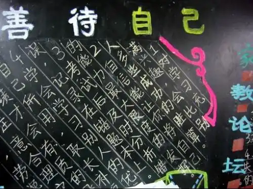 期末主题板报设计和内容