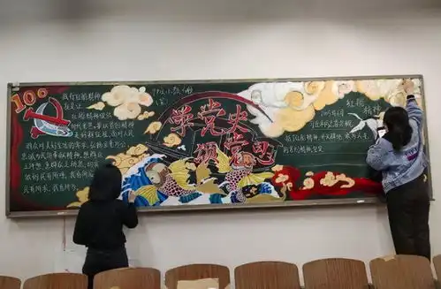 初中生黑板报走红,美术天赋让人羡慕,老师看后都不忍心擦掉